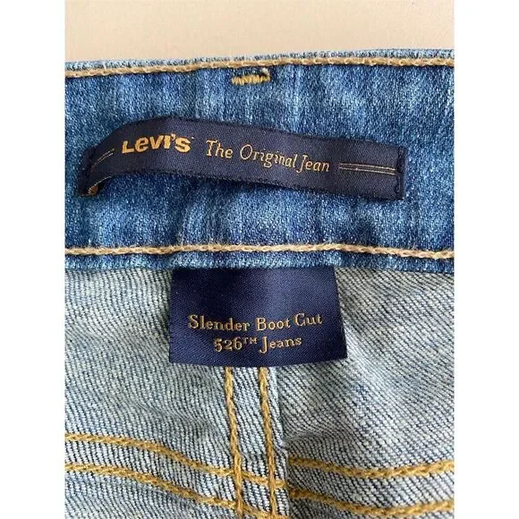 Levi's Women's Bootcut Jeans Size 10 Blue Medium Wash Stretch Denim - Picture 4 of 5